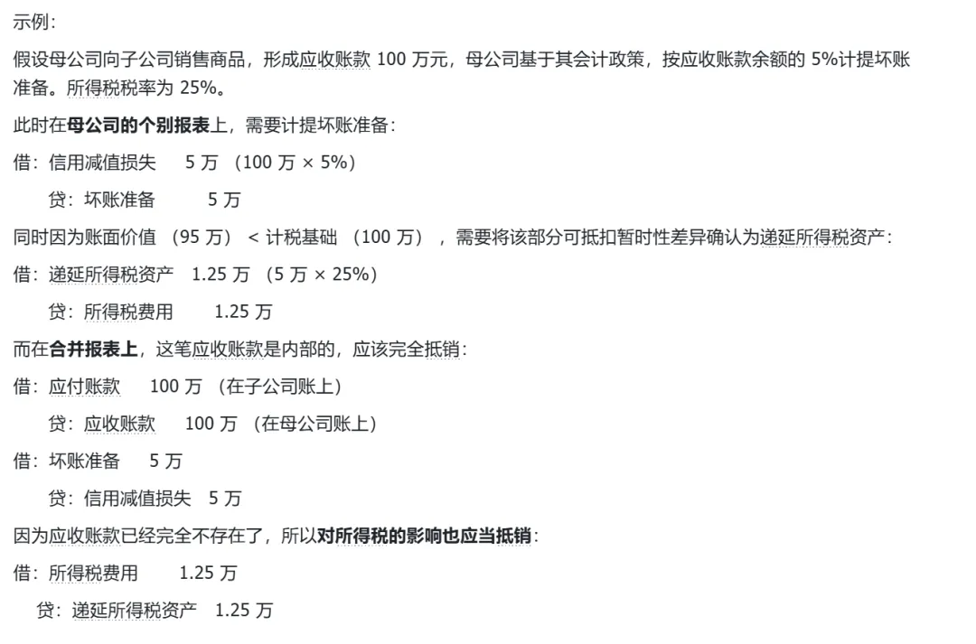 债权债务涉及所得税的会计处理